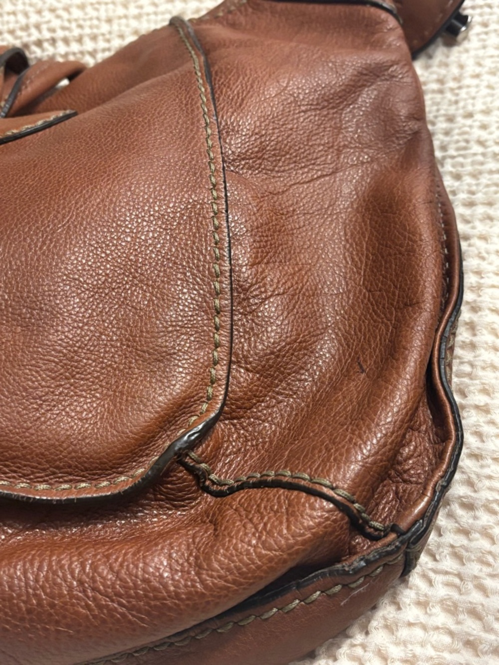 Fossil Fifty-Four Pebbled Leather Tote 👜 Gorgeous! - Picture 10 of 14